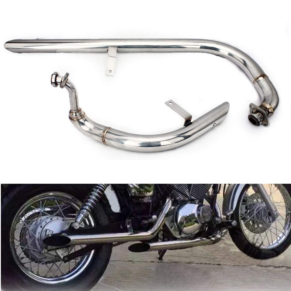TARAZON Auspuffanlagen Rohren Schalldämpfer für Yamaha V-Star XV 250 Virago 1988-2021 TARAZON Auspuffanlagen Rohren Schalldämpfer für Yamaha V-Star XV 250 Virago 1988-2021 von TARAZON