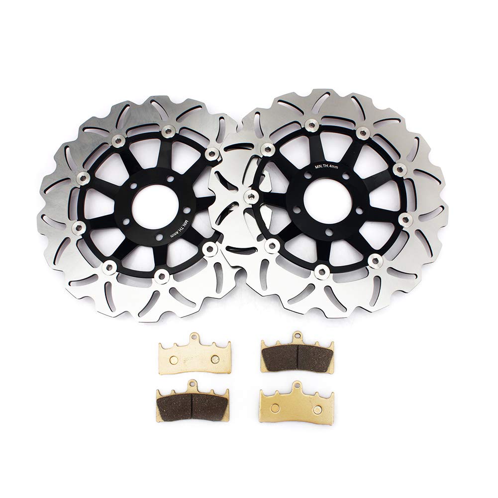 TARAZON Bremsscheiben Beläge vorne für Suzuki GSX-R 750 W 1994 1995 GSXR 1100 W 93-96 TARAZON Bremsscheiben Beläge vorne für Suzuki GSX-R 750 W 1994 1995 GSXR 1100 W 93-96 von TARAZON