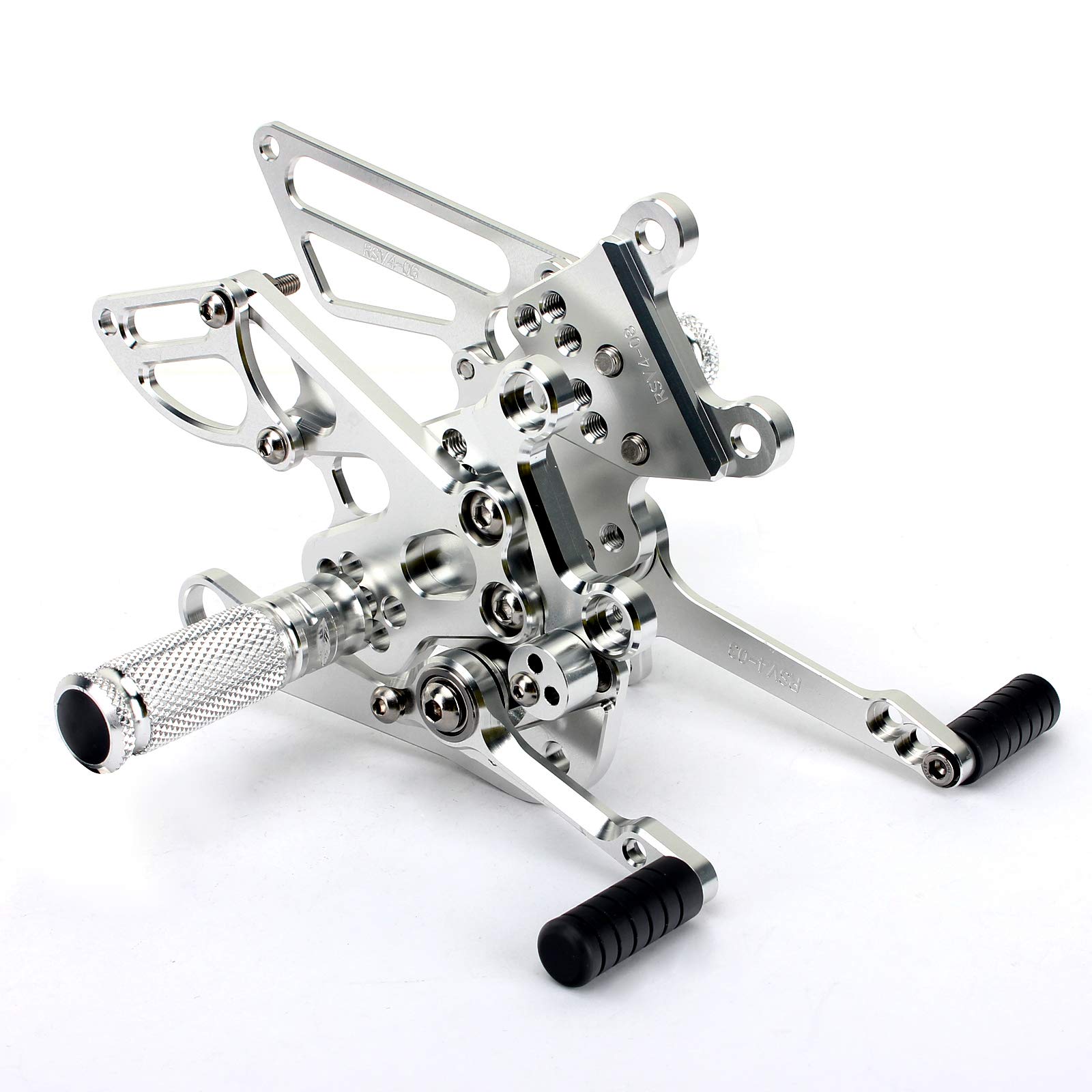 TARAZON Motorrad CNC Aluminum einstellbare Fußrasten Fußstütze Fußrastenanlage Rearsets für APRILIA RSV4 R Factory 1000 2009 2010 2011 von T | TARAZON