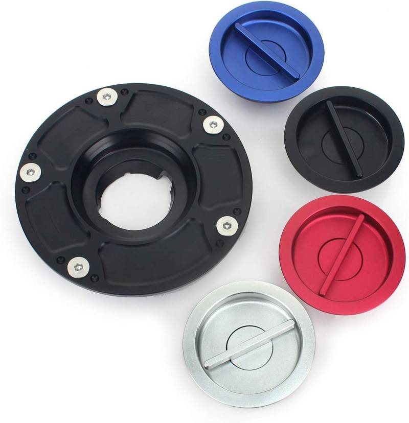 TARAZON Tankdeckel Tankverschluss für Ducati 1199 S Panigale 2012-2017,899 Panigale 899 1299 2014-2017,Monster 696 796 1100 EVO 2014-2018 Schwarz von TARAZON