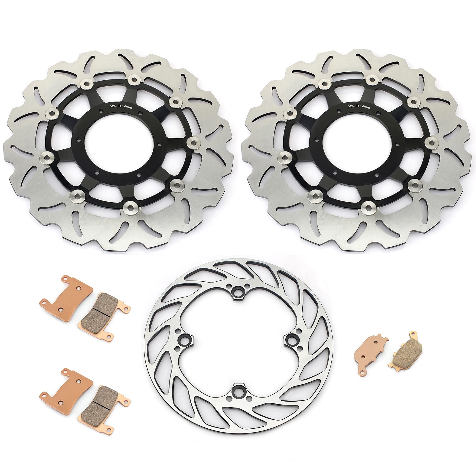 TARAZON Vorne Hinten Bremsscheiben +Bremsbeläge für Honda CBR600RR CBR 600 RR 2003 2004 TARAZON Vorne Hinten Bremsscheiben +Bremsbeläge für Honda CBR600RR CBR 600 RR 2003 2004 von TARAZON