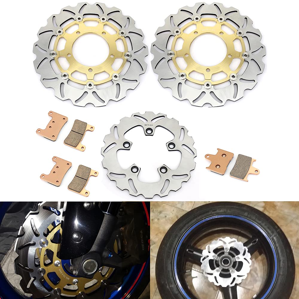 TARAZON Vorne Hinten Bremsscheiben +Bremsbeläge für Suzuki GSXR1000 GSX-R 1000 2005 2006 K5 K6 von T | TARAZON