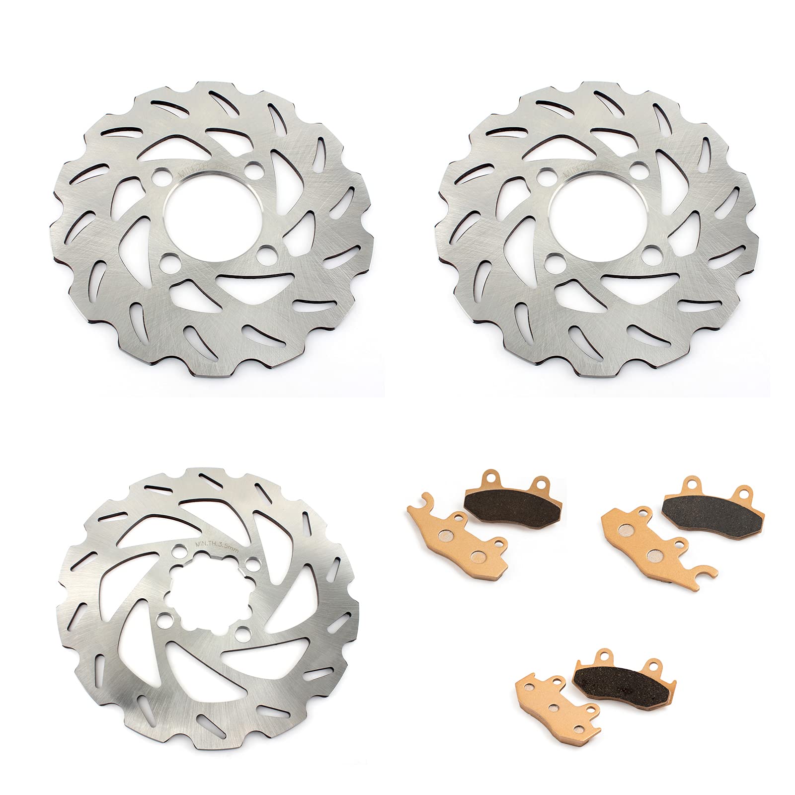 TARAZON Vorne Hinten Bremsscheiben +Bremsbeläge für Yamaha Raptor YFM 700 R 2013-2023 YFZ450R TARAZON Vorne Hinten Bremsscheiben +Bremsbeläge für Yamaha Raptor YFM 700 R 2013-2023 YFZ450R von TARAZON