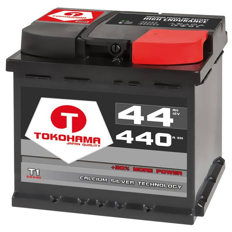 Autobatterie 44Ah +30% mehr Startkraft ersetzt 45Ah 50ah Starterbatterie von T TOKOHAMA JAPAN QUALITY