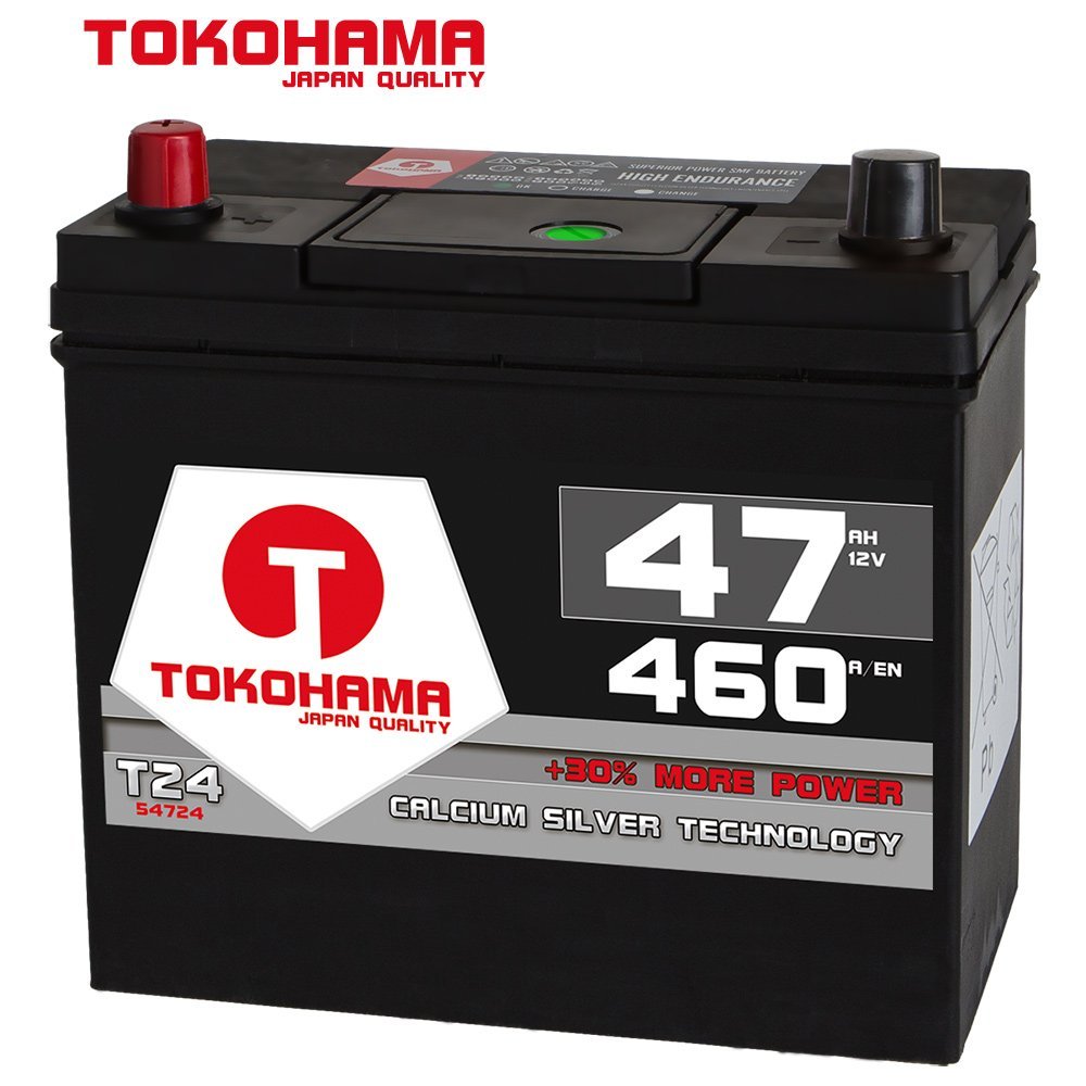 Tokohama Asia Japan Autobatterie 12V 47AH 460A/EN + Plus Pol LINKS 54524 45Ah von T TOKOHAMA JAPAN QUALITY