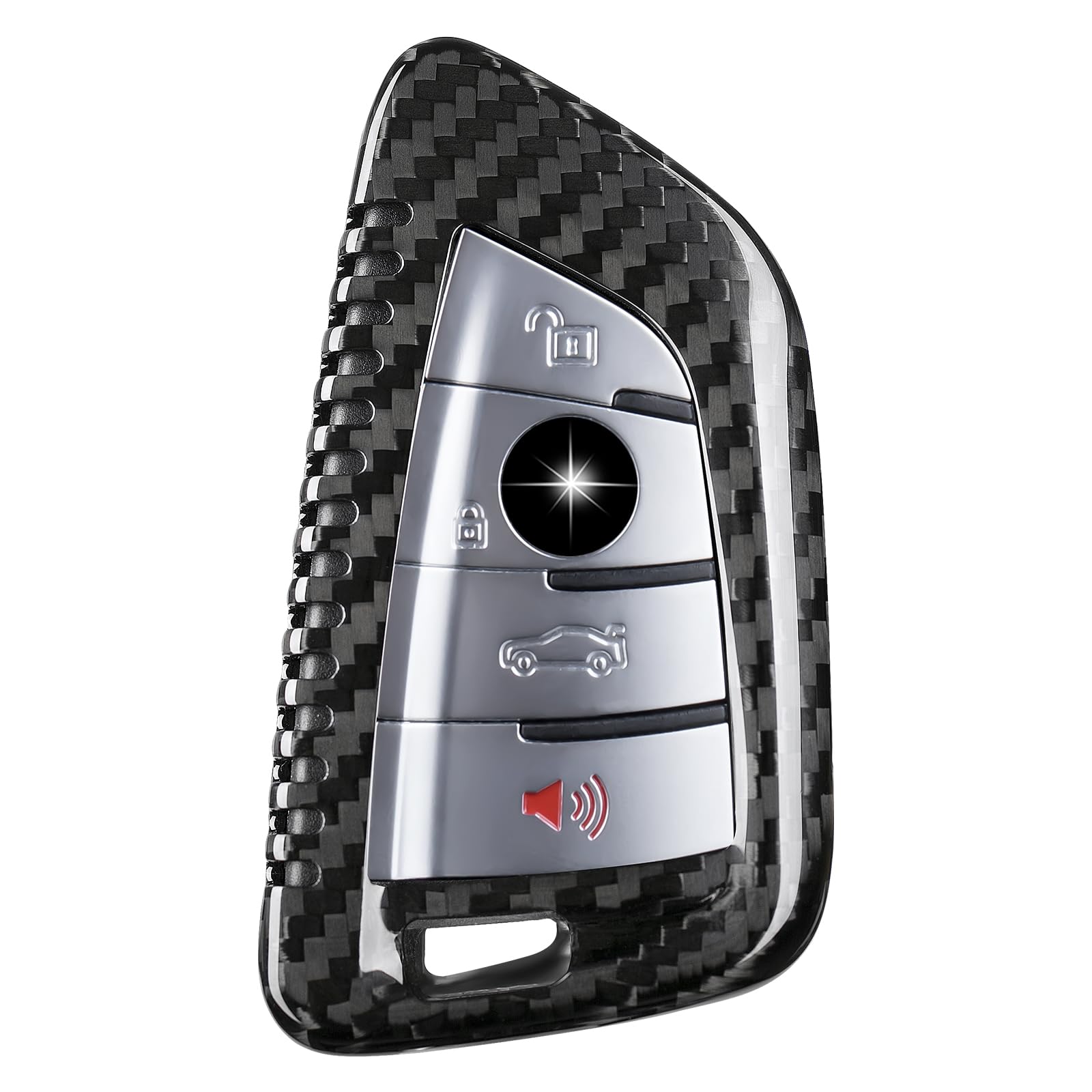 T-carbon schlüsselhülle, Kohlefaser Autoschlüssel Hülle kompatibel mit BMW 2 3 4 5 6 6GT 7 8 Serie, X1 X2 X3 X4 X5 X6 X7 M3 M4 M5 M8 X3M X4M X5M X6M Z4 2014-2023(schwarz) von T-carbon