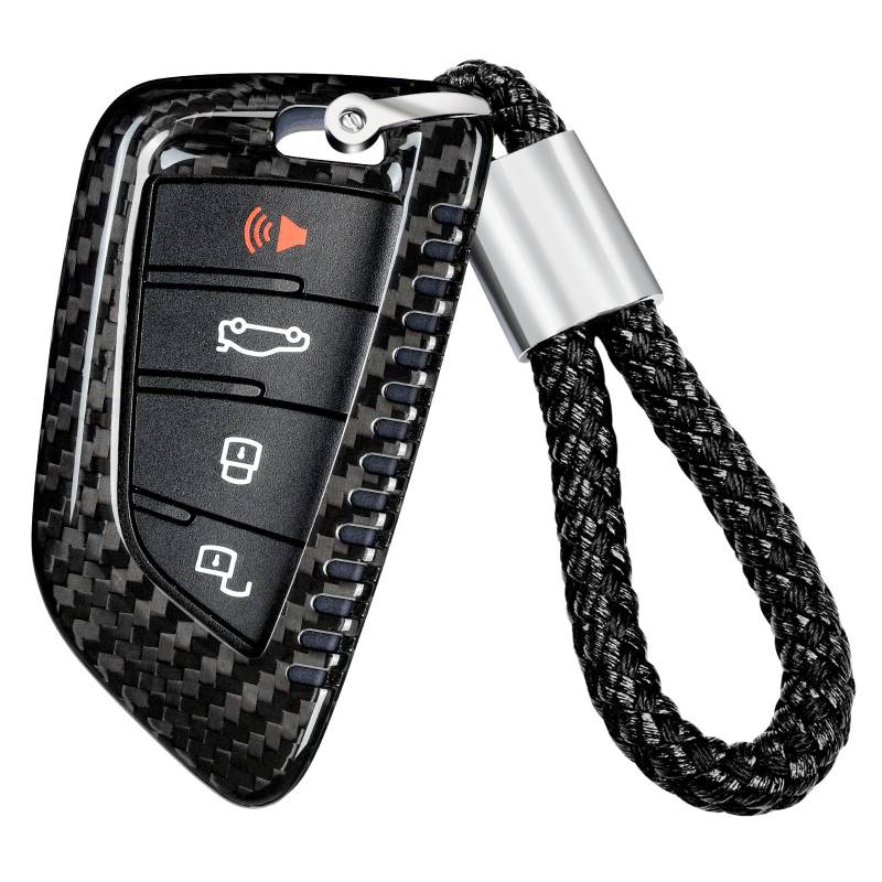 T-carbon autoschlüssel hülle kompatibel mit Toyota,Kohlefaser schlüssel hülle kompatibel mit Supra GR A90 A91 MK5 2019-2026,Schlüsselhülle Cover ,Schwarz von T-carbon