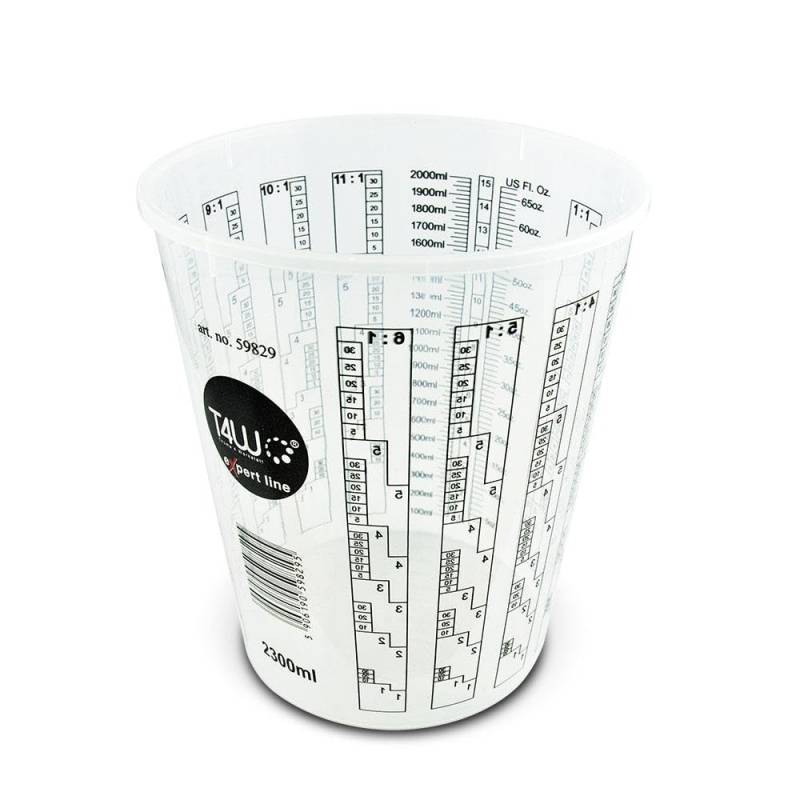 T4W Thoma 4 Werkstatt Farbmischbecher mit Skala 2300ml,Lackmischbecher von T4W Thoma 4 Werkstatt