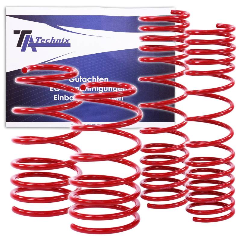 4x Tieferlegungsfedern Sport Federn Tieferlegung Sportfahrwerk Fahrwerksfedern Fahrwerksfedern 60/40mm von TA Technix