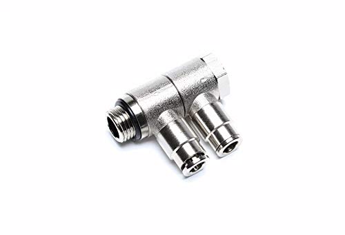 TA TECHNIX DOPPELWINKEL STECKFITTING 2x 6 MM + 1/4" AUSSENGEWINDE von TA Technix
