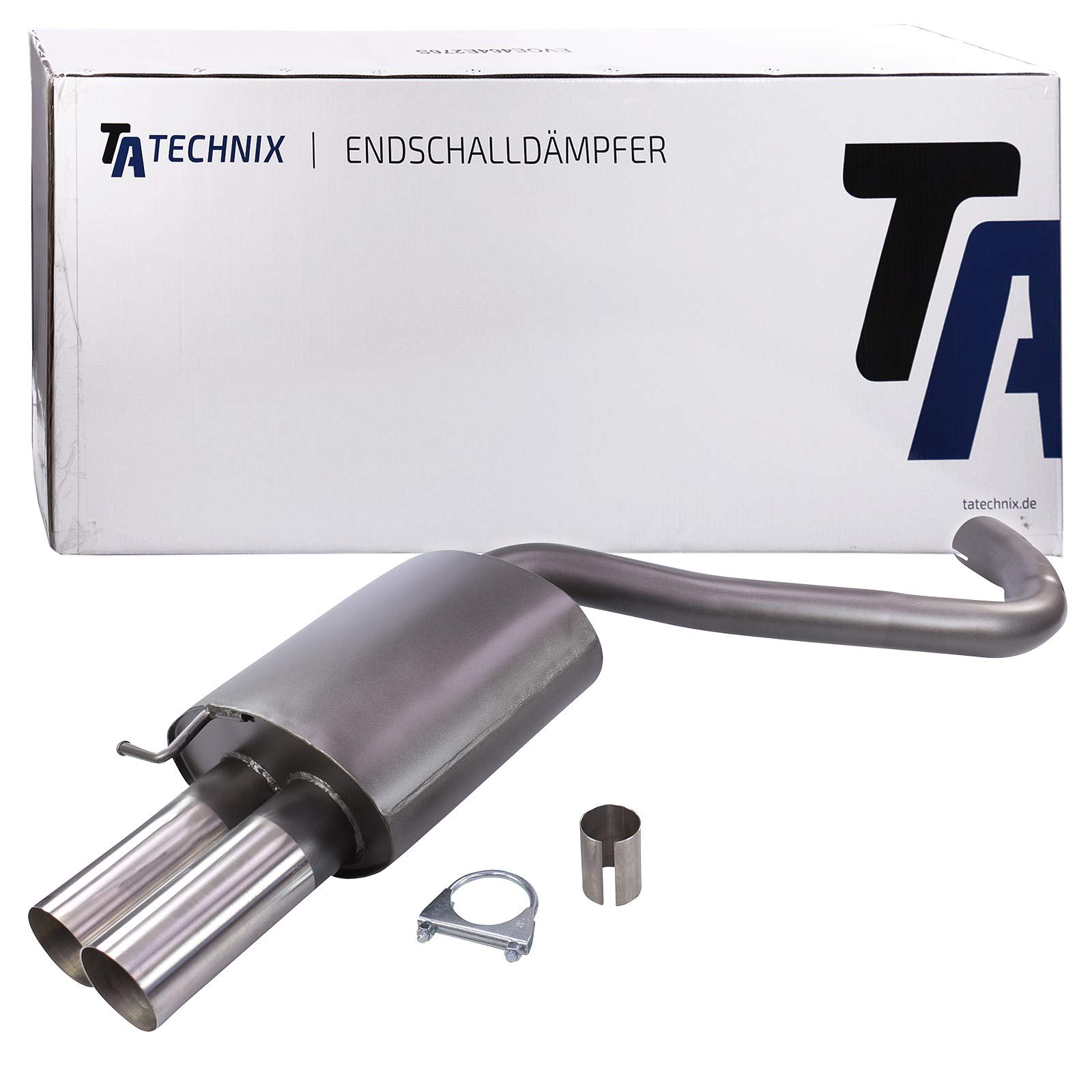 TA TECHNIX SPORTAUSPUFF ENDTOPF ENDSCHALLDÄMPFER RUND 2x76 von TA Technix