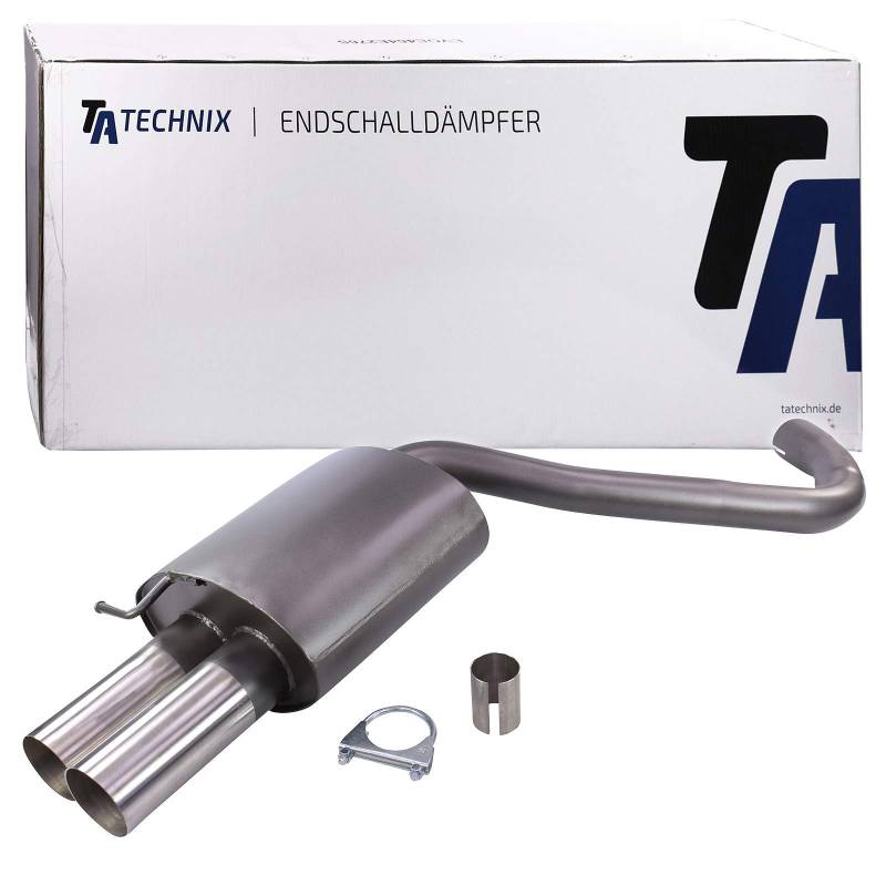 TA TECHNIX SPORTAUSPUFF ENDTOPF ENDSCHALLDÄMPFER RUND 2x76 von TA Technix