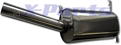 TA-Technix Edelstahl Auspuff Anlage EVOG1AE90 mit ABE 90mm von TA Technix