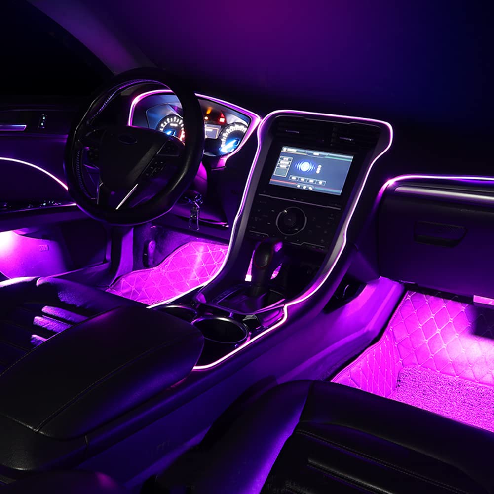 TABEN Ambient Light APP-Steuerung + RGB-Fernbedienung Auto Atmosphärenlicht Lampe Soft DIY Refit 5m Glasfaserband 64 Farben Innenraum Fußraumbeleuchtung Dekoratives Licht 1W DC 12V-24V TABEN Ambient Light APP-Steuerung + RGB-Fernbedienung Auto Atmosphärenlicht Lampe Soft DIY Refit 5m Glasfaserband 64 Farben Innenraum Fußraumbeleuchtung Dekoratives Licht 1W DC 12V-24V von TABEN