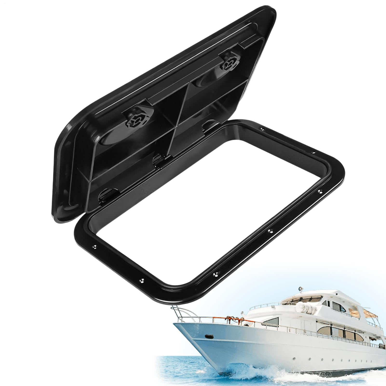 Abdeckung für Bootsluke, rechteckig, für Bootszugang und Luke, wetterfester Abdichtungsschutz, Marine-Zubehör für Yacht, Wohnmobil, Bootfahren, Kajakfahren Abdeckung für Bootsluke, rechteckig, für Bootszugang und Luke, wetterfester Abdichtungsschutz, Marine-Zubehör für Yacht, Wohnmobil, Bootfahren, Kajakfahren von TABSIRAH