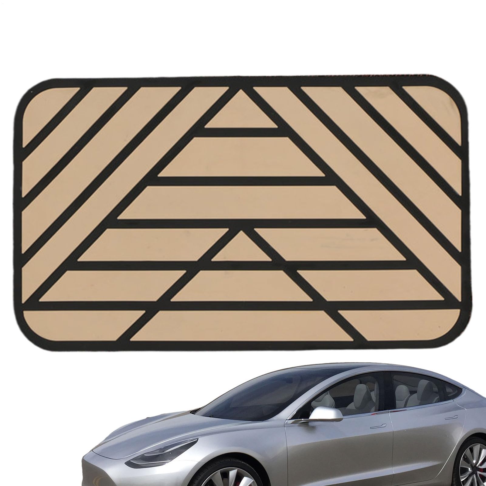 Auto-Fußmatten-Patch, PVC-Fußstützenplatte, Fersenpolster, rutschfester Teppich-Patch für Auto- oder LKW-Boden, einfache Installation mit Nähwerkzeug, Fußpedalschutz von TABSIRAH