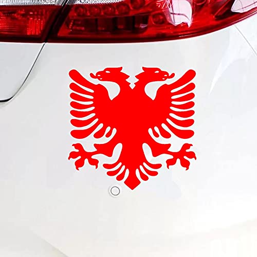 TACINO Autoaufkleber 30625# Verschiedene Größen albanische Flagge Adler Autoaufkleber Aufkleber wasserdichte Aufkleber auf Auto Heckstoßstange Fenster Vinyl gestanzt von TACINO