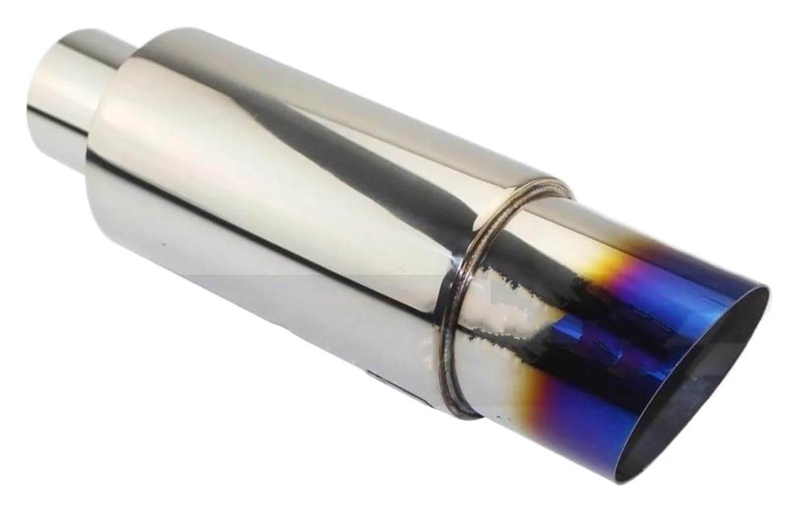Auspuffspitzen 1PC Universal 304 Edelstahl Auto Auspuffrohr Schalldämpfer Endrohr Länge 370mm Schnittstelle 51 57 63mm Auslass 89mm(COLORFUL 57MM) von TAFASVCVMK