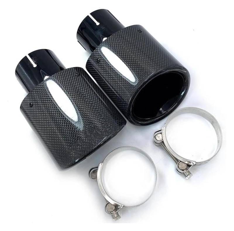 Auspuffspitzen 1Pcs Auto Auspuff Schalldämpfer Auto Auspuffrohr Geändert 105 Mm 115 Mm 150mm Große Durchmesser Düse Helle Ovale Carbon von TAFASVCVMK