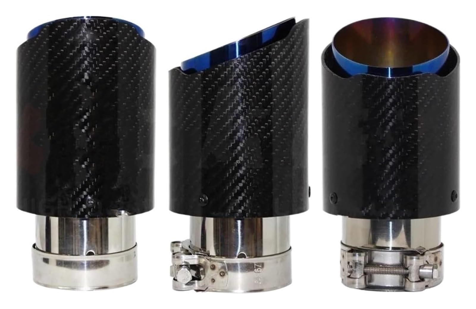 Auspuffspitzen Auto Glänzende Auspuffanlage Schalldämpfer Rohrspitze Gerade Universal Edelstahl Schalldämpfer Dekorationen Blaues Auspuffendrohr Auspuffspitzen Auto Glänzende Auspuffanlage Schalldämpfer Rohrspitze Gerade Universal Edelstahl Schalldämpfer Dekorationen Blaues Auspuffendrohr von TAFASVCVMK