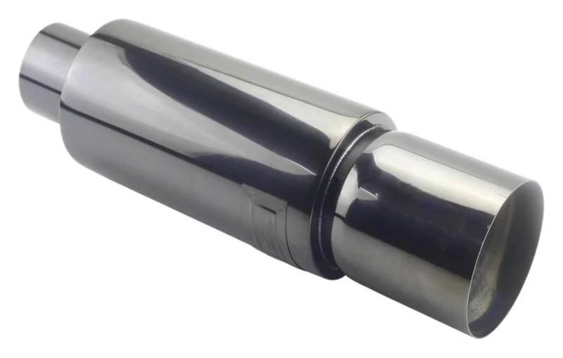 Auspuffspitzen Auto Motorrad Universal Schalldämpfer Endrohr ID 51MM 57MM 63MM Auslass 90mm Styling Auspuffanlagen Schalldämpfer Spitze(TITANIUM 51MM) von TAFASVCVMK