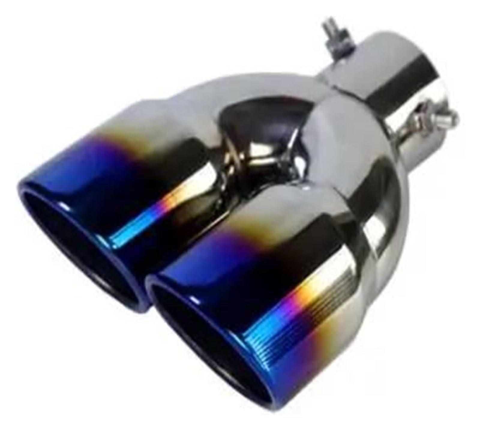 Auspuffspitzen Auto Zubehör Universal Auto Einlass Doppel-Barrel Hinten Auspuff Spitze Endrohr Schalldämpfer Auslass Auspuff Endrohr Auspuffspitzen Auto Zubehör Universal Auto Einlass Doppel-Barrel Hinten Auspuff Spitze Endrohr Schalldämpfer Auslass Auspuff Endrohr von TAFASVCVMK