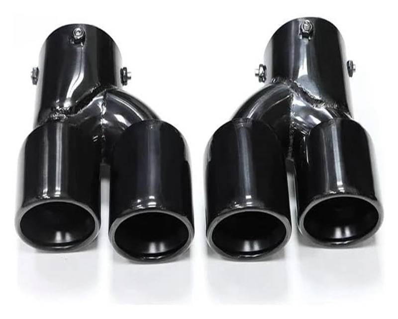 Auspuffspitzen Für B&MW G22 G23 G26 M440i 2021 2022 2023 Dual-Auspuffrohr Schalldämpferspitze Abgasanlage Düse Endrohr Auto Quad-Auspuffspitze(Black A) von TAFASVCVMK