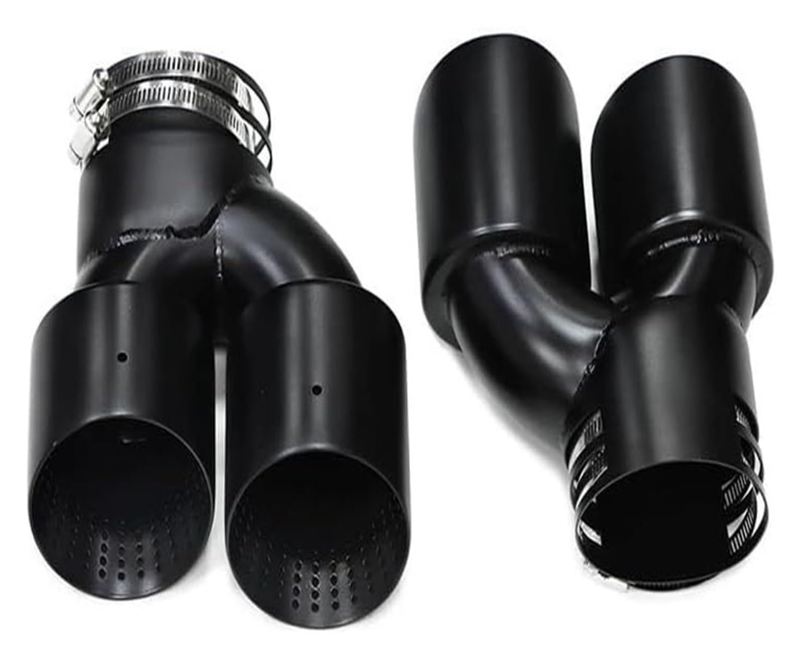 Auspuffspitzen Für B&MW G22 G23 G26 M440i 2021 2022 2023 Dual-Auspuffrohr Schalldämpferspitze Abgasanlage Düse Endrohr Auto Quad-Auspuffspitze(Black Matte SS) von TAFASVCVMK