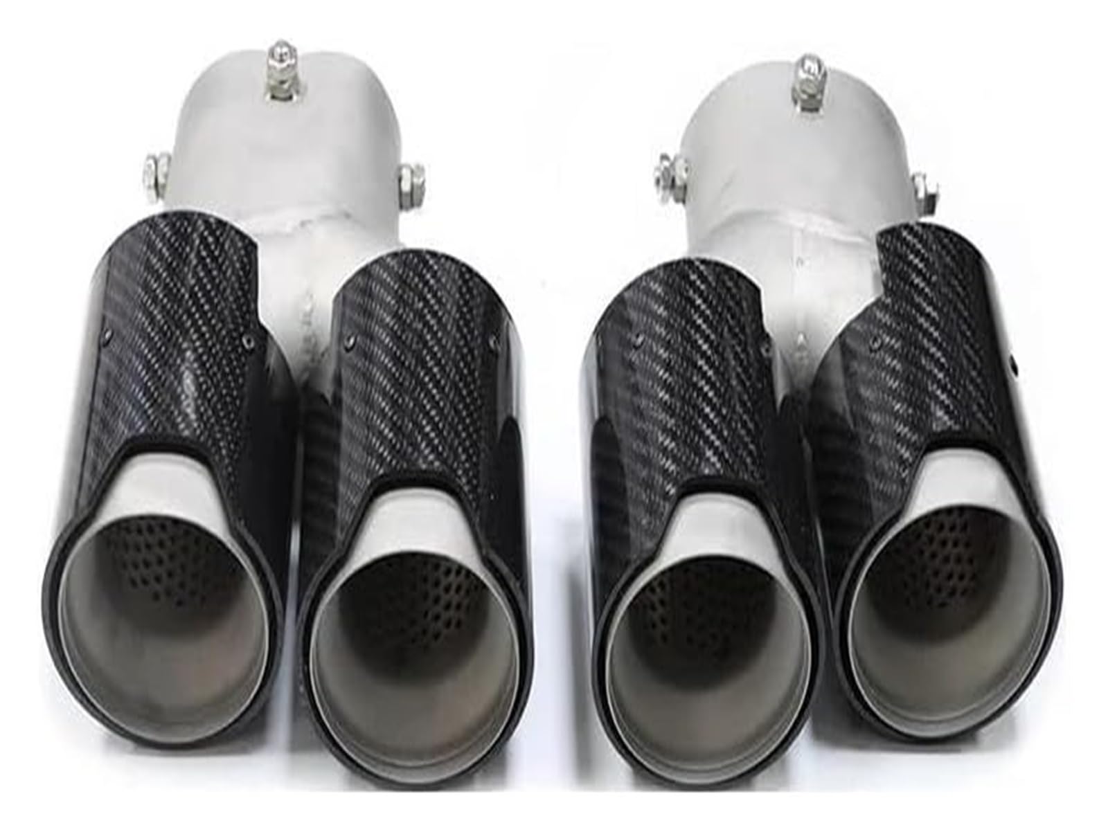 Auspuffspitzen Für B&MW G22 G23 G26 M440i 2021 2022 2023 Dual-Auspuffrohr Schalldämpferspitze Abgasanlage Düse Endrohr Auto Quad-Auspuffspitze(Carbon Fiber D) von TAFASVCVMK
