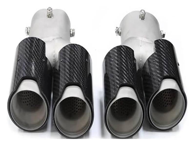 Auspuffspitzen Für B&MW G22 G23 G26 M440i 2021 2022 2023 Dual-Auspuffrohr Schalldämpferspitze Abgasanlage Düse Endrohr Auto Quad-Auspuffspitze(Carbon Fiber D) von TAFASVCVMK