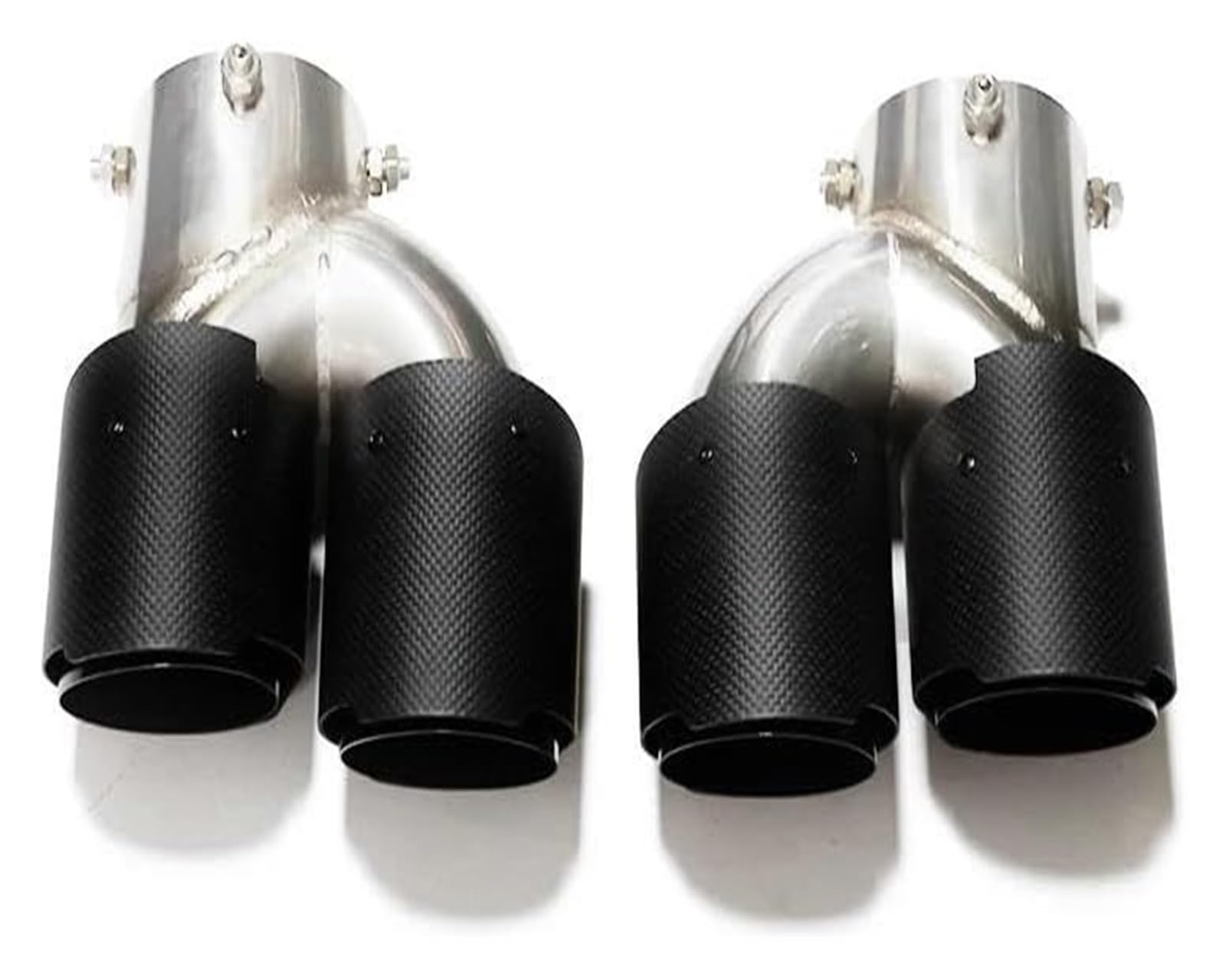 Auspuffspitzen Für B&MW G22 G23 G26 M440i 2021 2022 2023 Dual-Auspuffrohr Schalldämpferspitze Abgasanlage Düse Endrohr Auto Quad-Auspuffspitze(Carbon Fiber F) von TAFASVCVMK