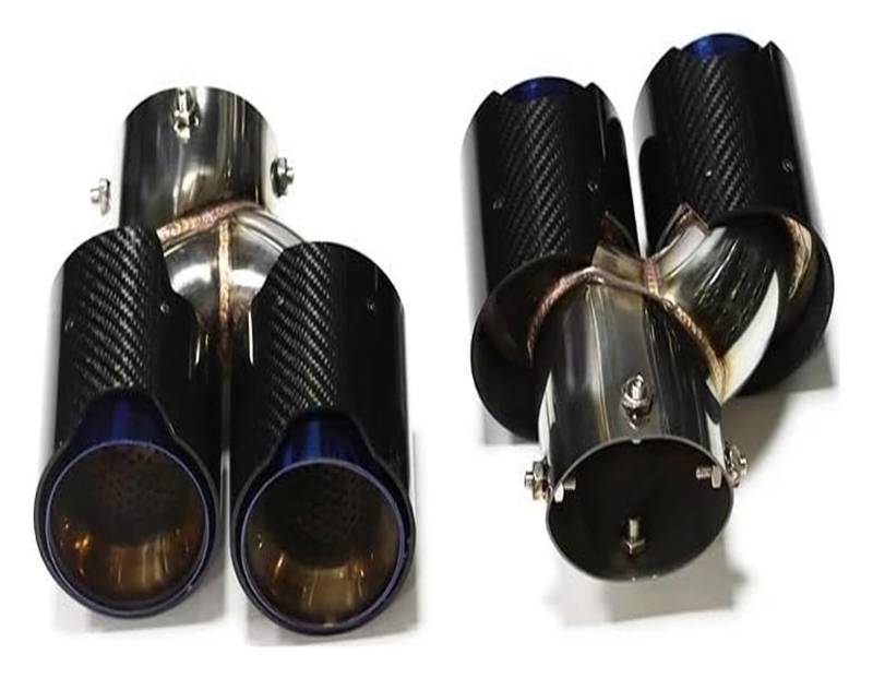 Auspuffspitzen Für B&MW G22 G23 G26 M440i 2021 2022 2023 Dual-Auspuffrohr Schalldämpferspitze Abgasanlage Düse Endrohr Auto Quad-Auspuffspitze(Carbon Fiber G) von TAFASVCVMK