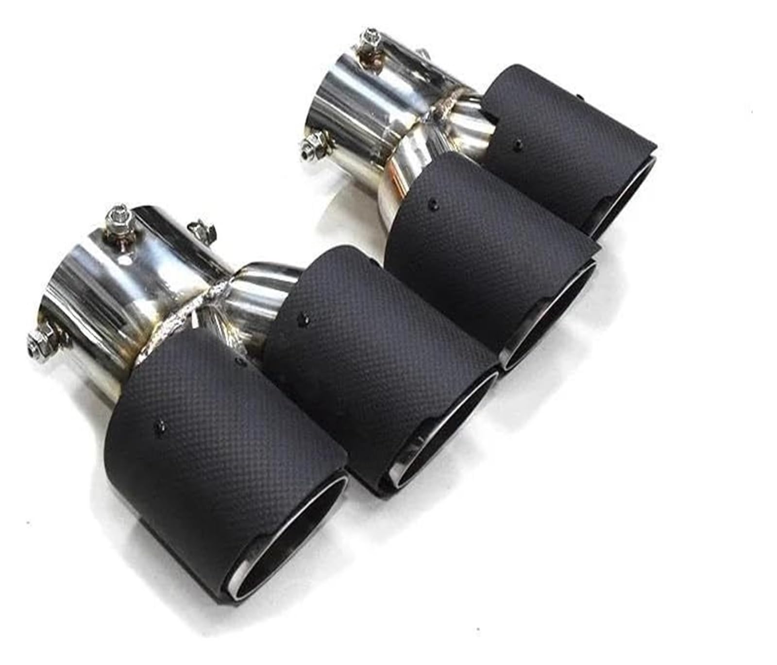 Auspuffspitzen Für B&MW G22 G23 G26 M440i 2021 2022 2023 Dual-Auspuffrohr Schalldämpferspitze Abgasanlage Düse Endrohr Auto Quad-Auspuffspitze(Carbon Fiber H) von TAFASVCVMK