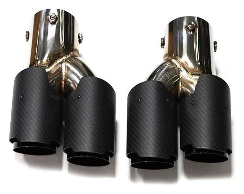 Auspuffspitzen Für B&MW G22 G23 G26 M440i 2021 2022 2023 Dual-Auspuffrohr Schalldämpferspitze Abgasanlage Düse Endrohr Auto Quad-Auspuffspitze(Carbon Fiber I) von TAFASVCVMK