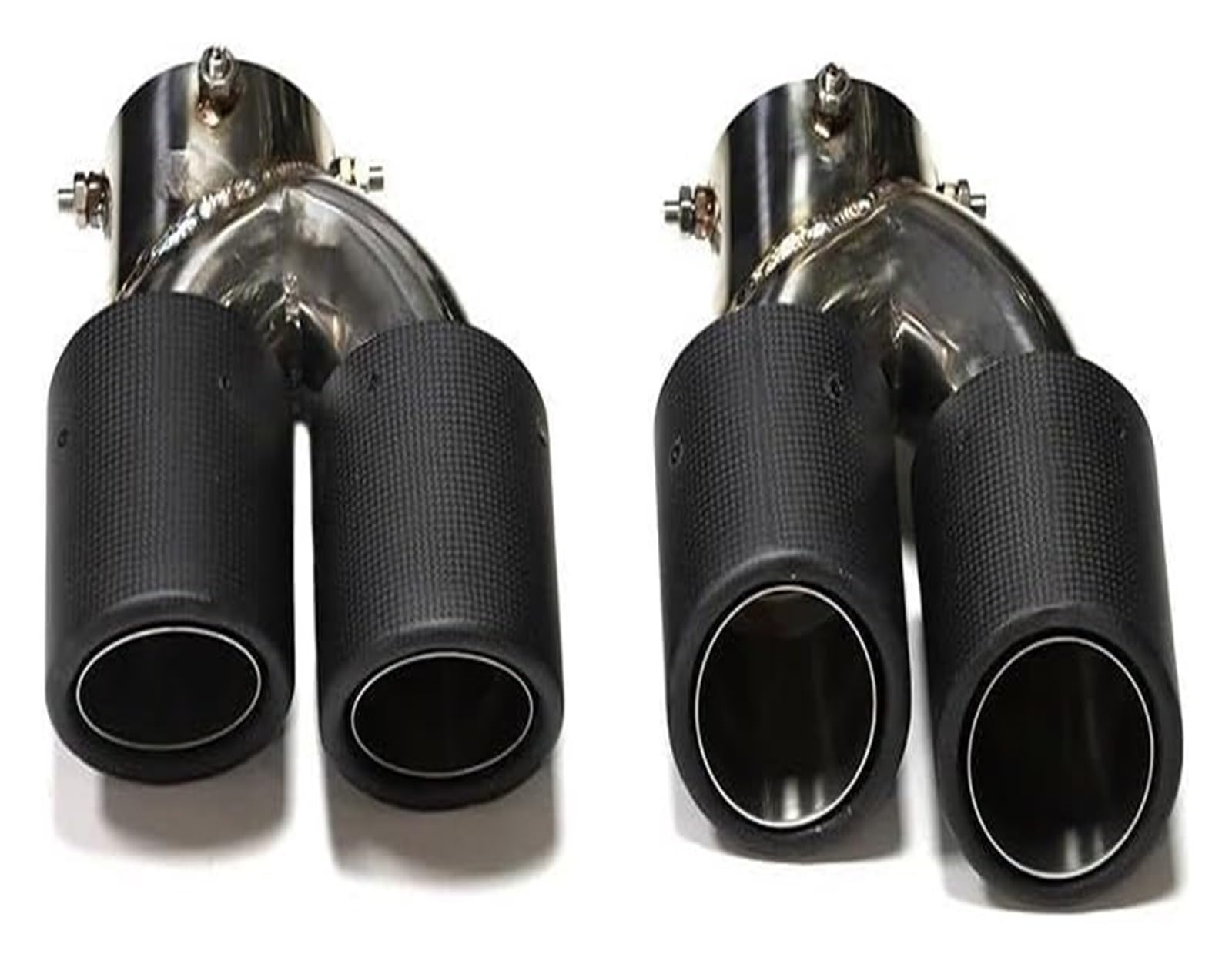 Auspuffspitzen Für B&MW G22 G23 G26 M440i 2021 2022 2023 Dual-Auspuffrohr Schalldämpferspitze Abgasanlage Düse Endrohr Auto Quad-Auspuffspitze(Carbon Fiber J) von TAFASVCVMK