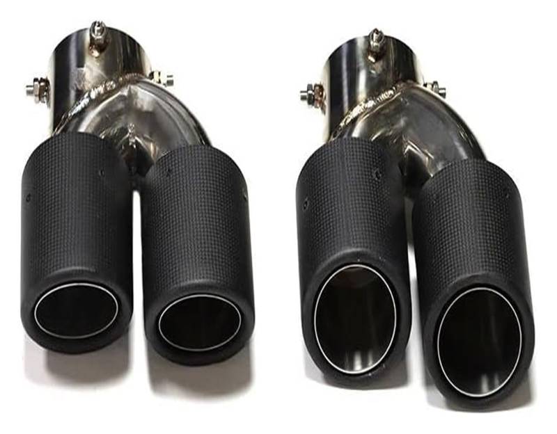 Auspuffspitzen Für B&MW G22 G23 G26 M440i 2021 2022 2023 Dual-Auspuffrohr Schalldämpferspitze Abgasanlage Düse Endrohr Auto Quad-Auspuffspitze(Carbon Fiber J) von TAFASVCVMK