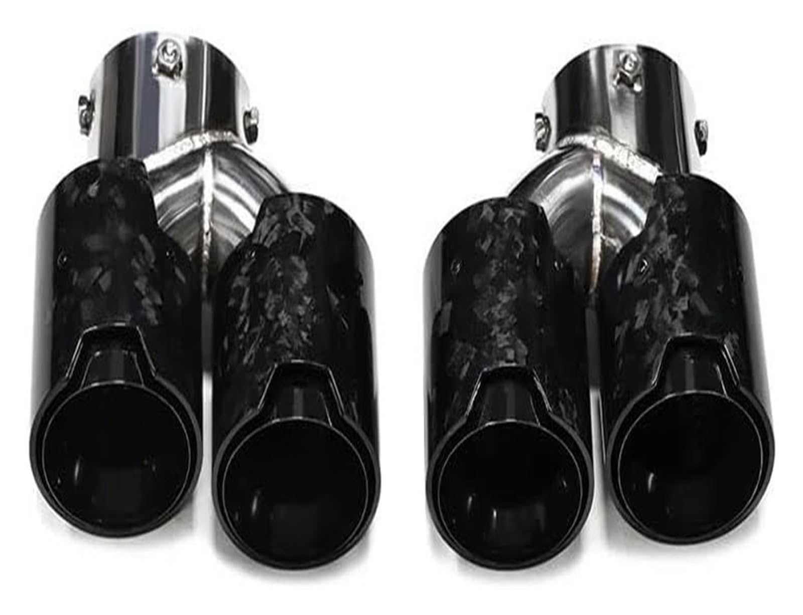 Auspuffspitzen Für B&MW G22 G23 G26 M440i 2021 2022 2023 Dual-Auspuffrohr Schalldämpferspitze Abgasanlage Düse Endrohr Auto Quad-Auspuffspitze(Carbon Fiber K) von TAFASVCVMK