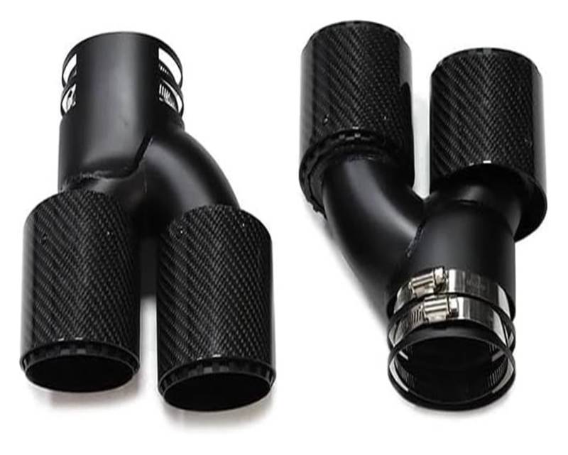 Auspuffspitzen Für B&MW G22 G23 G26 M440i 2021 2022 2023 Dual-Auspuffrohr Schalldämpferspitze Abgasanlage Düse Endrohr Auto Quad-Auspuffspitze(Carbon Fiber P) von TAFASVCVMK