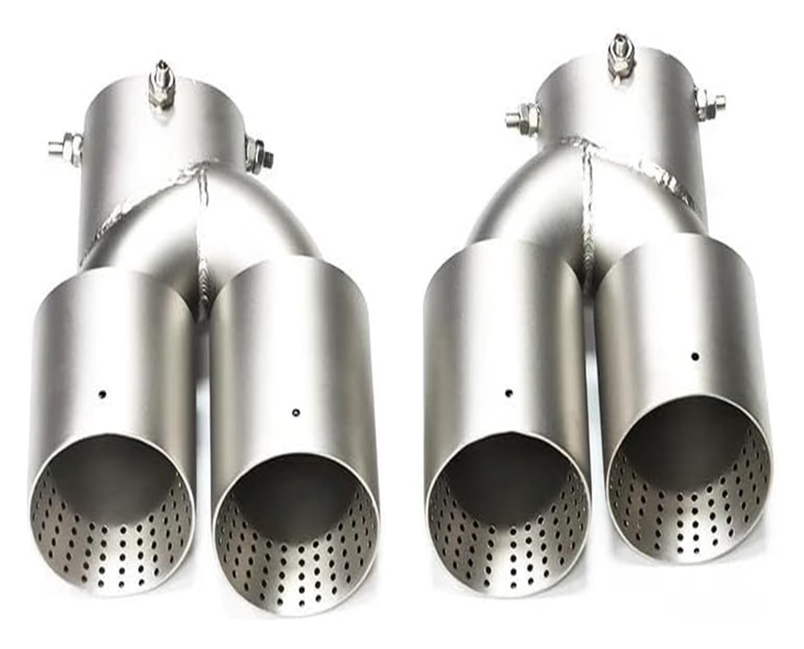 Auspuffspitzen Für B&MW G22 G23 G26 M440i 2021 2022 2023 Dual-Auspuffrohr Schalldämpferspitze Abgasanlage Düse Endrohr Auto Quad-Auspuffspitze(Matte SS) von TAFASVCVMK