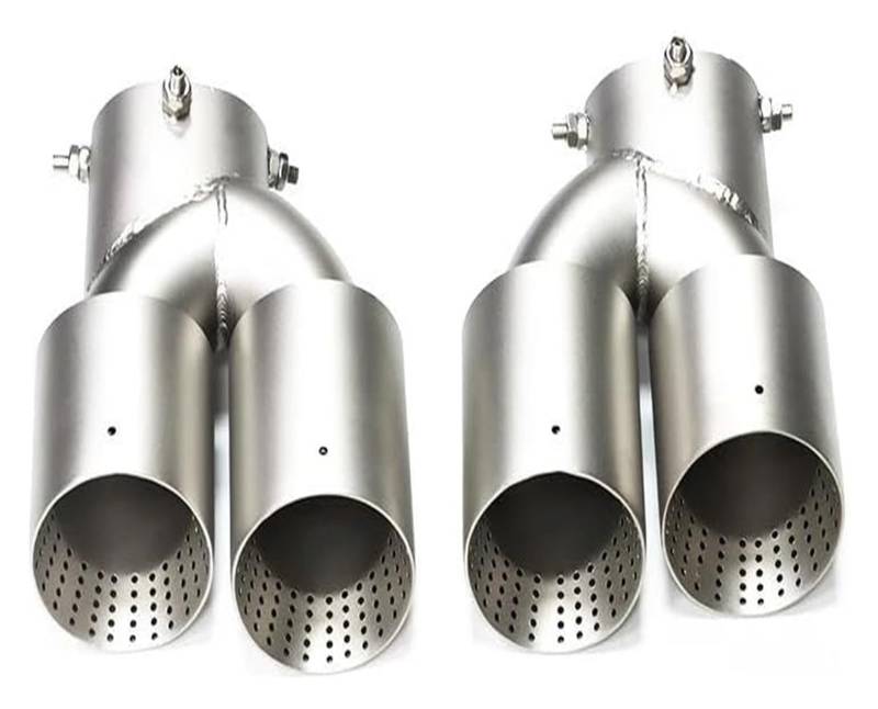 Auspuffspitzen Für B&MW G22 G23 G26 M440i 2021 2022 2023 Dual-Auspuffrohr Schalldämpferspitze Abgasanlage Düse Endrohr Auto Quad-Auspuffspitze(Matte SS) von TAFASVCVMK