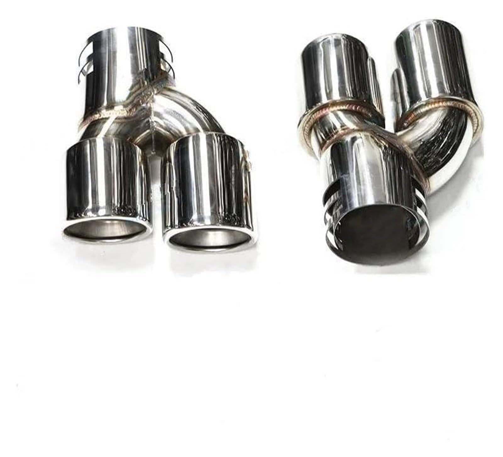 Auspuffspitzen Für B&MW G22 G23 G26 M440i 2021 2022 2023 Dual-Auspuffrohr Schalldämpferspitze Abgasanlage Düse Endrohr Auto Quad-Auspuffspitze(Silver B) von TAFASVCVMK