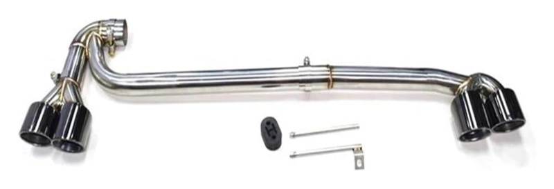 Auspuffspitzen Für F25 X3 F26 X4 Schalldämpfer Quad-Auspuffspitzen Einzelnes Inneres Endrohr Auspuffanlage Düse Auto-Endrohre Auspuffspitze(Silber) von TAFASVCVMK