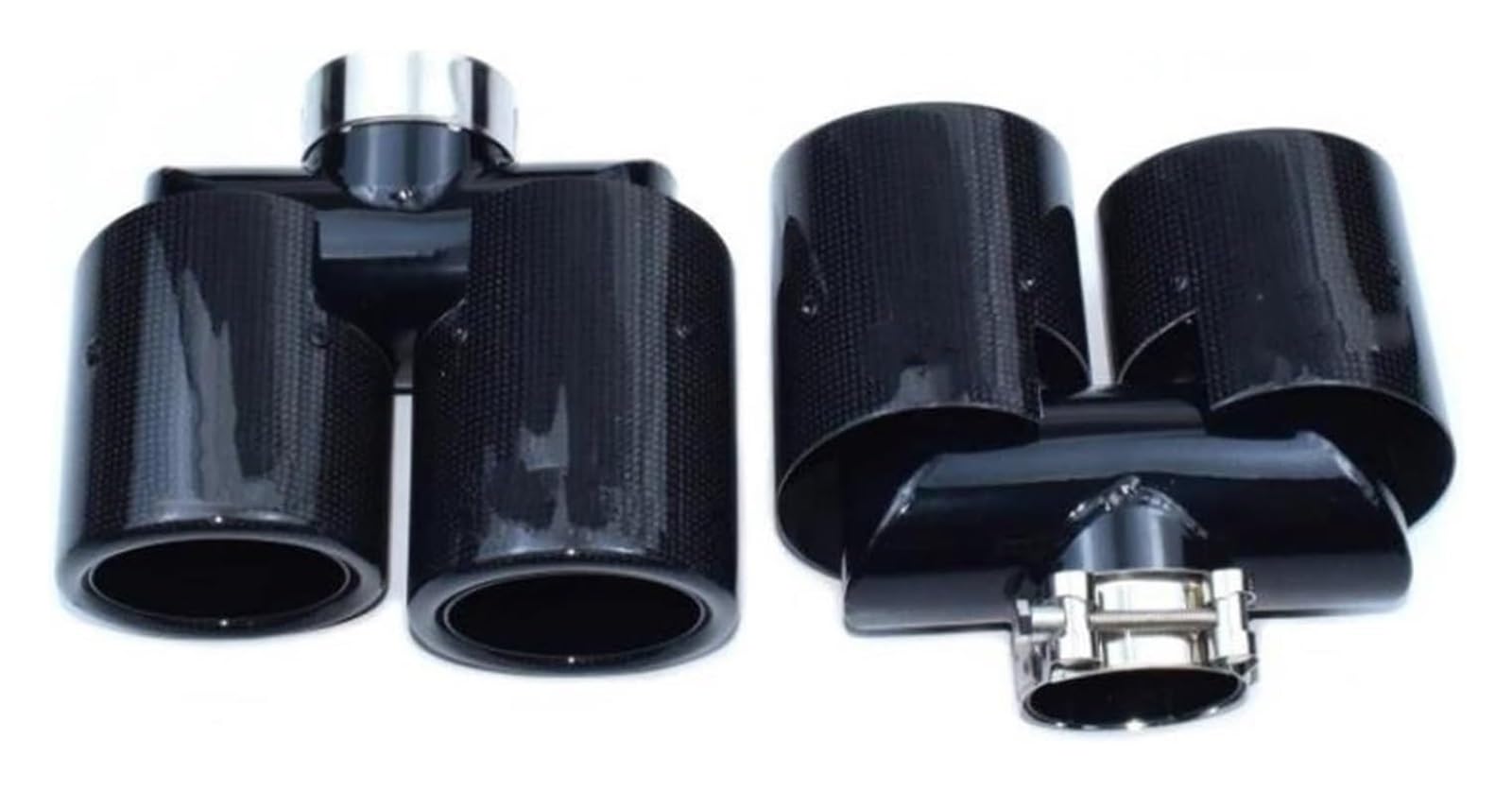 Auspuffspitzen Für Land Für Rover Für Defender 2020-2024 90 110 130 Endrohr Schalldämpfer Spitze Upgrade Carbon Faser Schwarz Quadrat Quad Outlet Auspuffrohr(Carbon Fiber 2.0T) von TAFASVCVMK