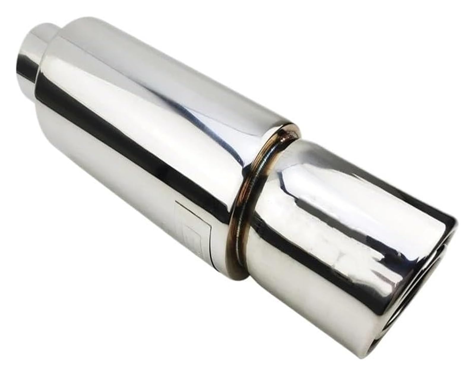 Auspuffspitzen Universal Auto Moto Auspuffanlagen Schalldämpfer Endrohr Doppelendrohr Sound Sportwagen 51 57 63 MM Auspuffendrohr(SILVER 63MM) von TAFASVCVMK