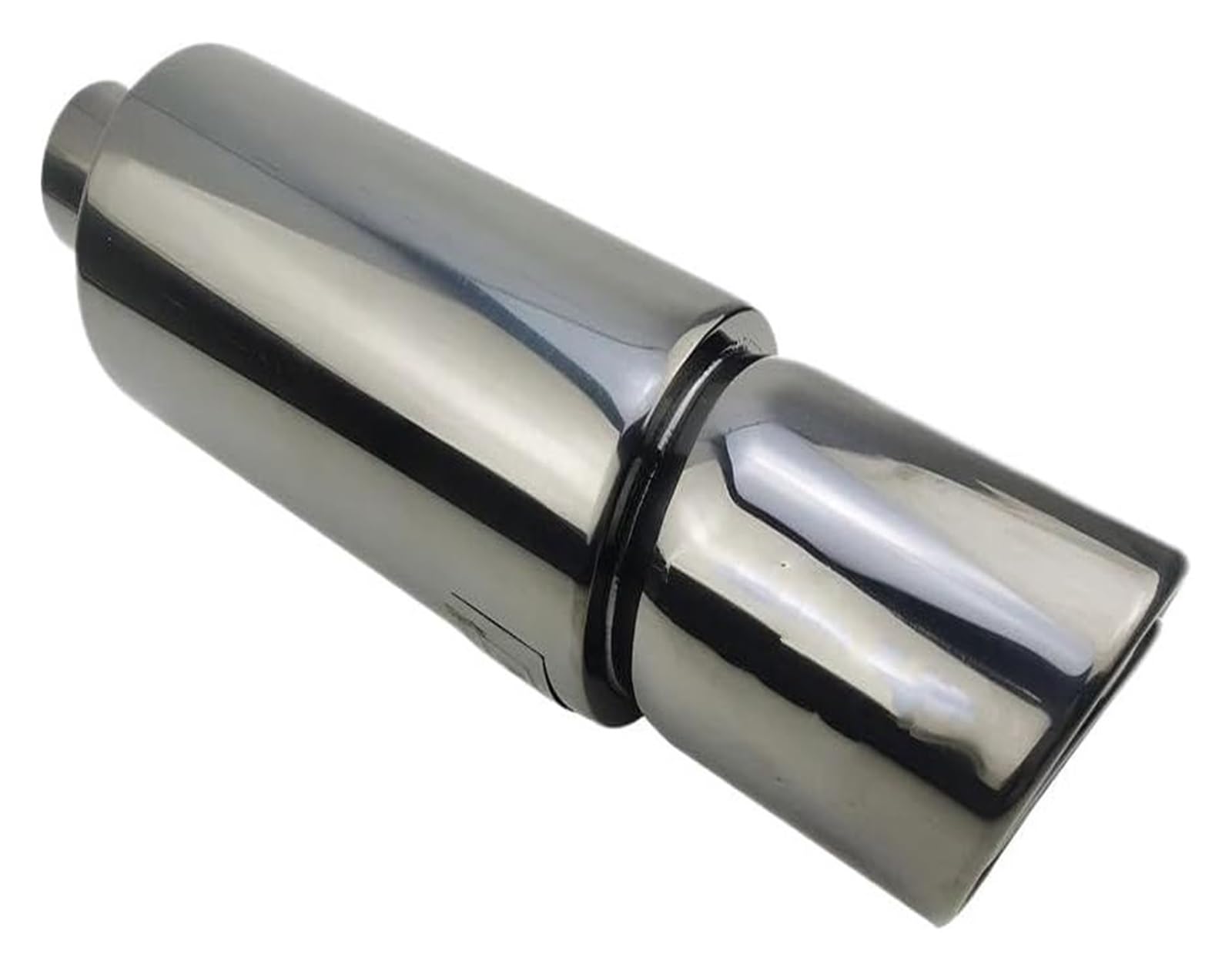 Auspuffspitzen Universal Auto Moto Auspuffanlagen Schalldämpfer Endrohr Doppelendrohr Sound Sportwagen 51 57 63 MM Auspuffendrohr(TITANIUM 57MM) von TAFASVCVMK