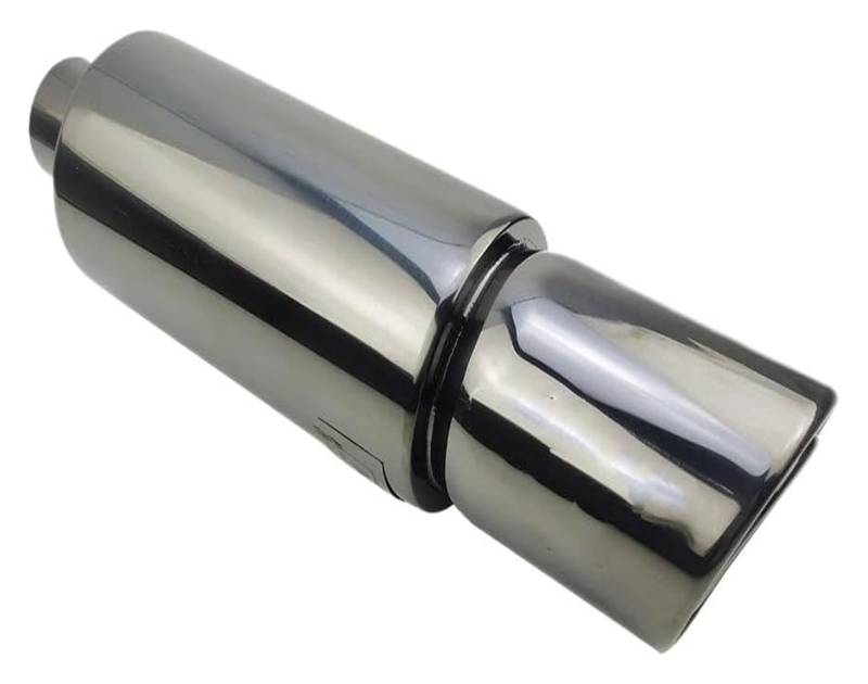 Auspuffspitzen Universal Auto Moto Auspuffanlagen Schalldämpfer Endrohr Doppelendrohr Sound Sportwagen 51 57 63 MM Auspuffendrohr(TITANIUM 57MM) von TAFASVCVMK