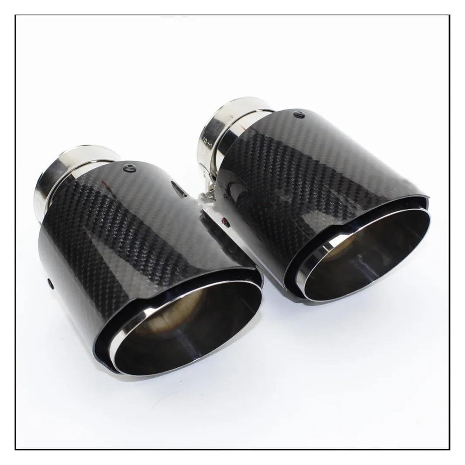 Auspuffspitzen Universal-Edelstahl-Auspuffrohr-Endrohr Auto-Styling-Auspuffanlage Kohlefaser-glänzendes Endrohr Schwarz Auspuffspitzen Universal-Edelstahl-Auspuffrohr-Endrohr Auto-Styling-Auspuffanlage Kohlefaser-glänzendes Endrohr Schwarz von TAFASVCVMK