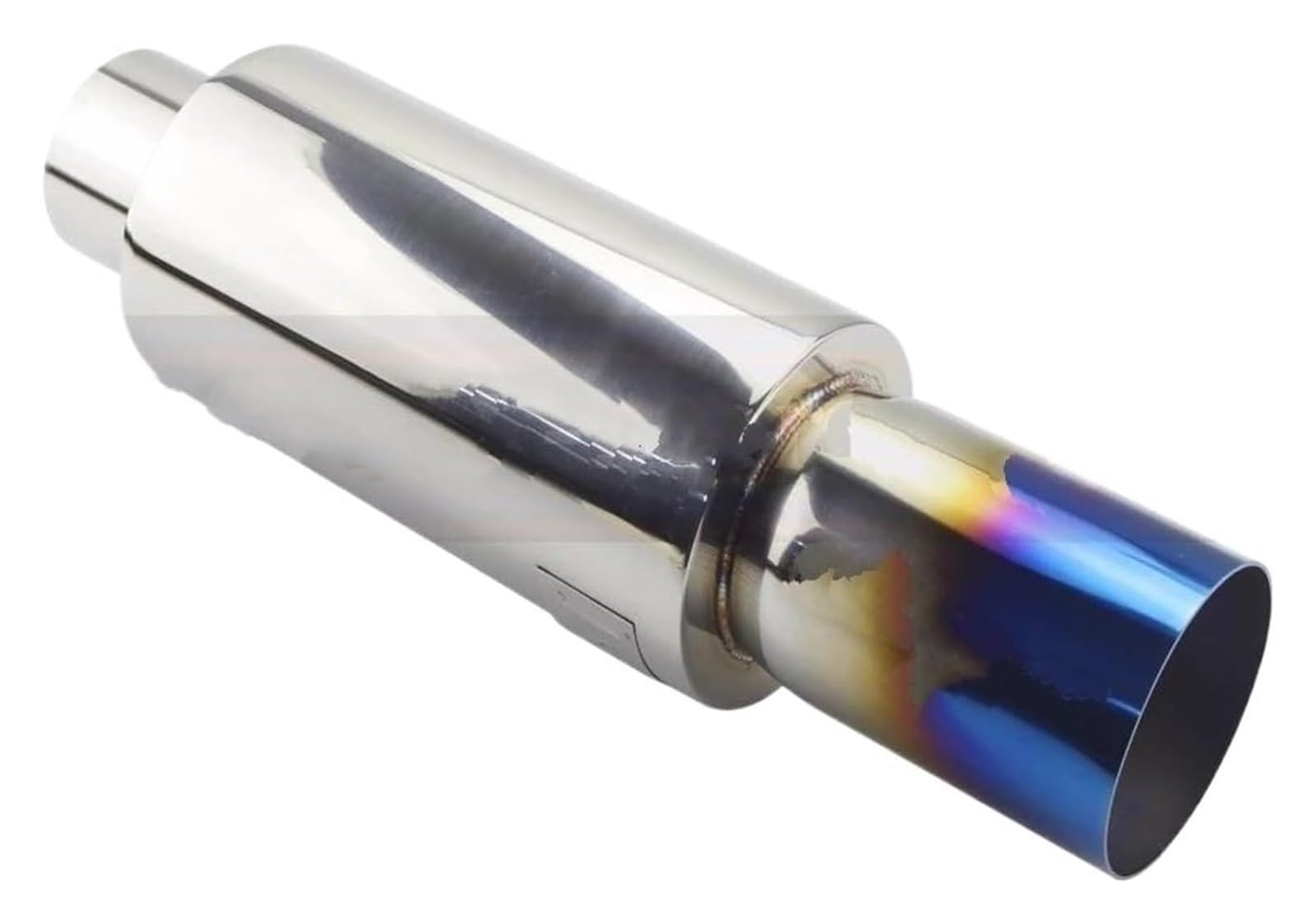 Auspuffspitzen Universelle Auto-Auspuffrohr-Schalldämpfer Heckauspuffsysteme Rennschalldämpfer 2"2,5" Bis 3" Auspuff-Endrohr(Blue 57MM) von TAFASVCVMK