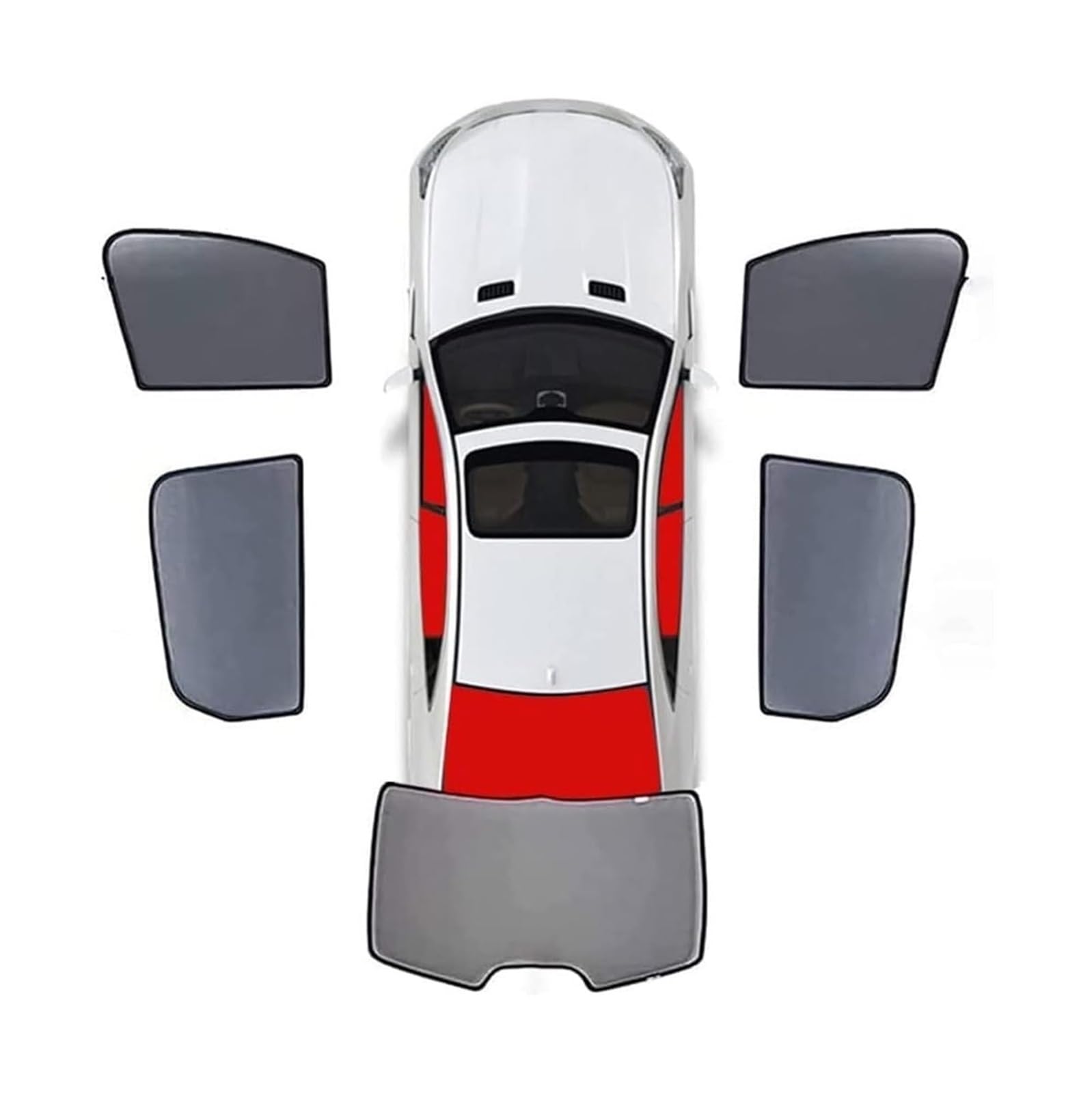 Autofenster Innen Shade Für Ford Für Edge II 2015-2018 Vollständige Abdeckung Sonnenschutz Auto Seitenfenster Vorne Hinten UV-Strahlen Sichtschutz 5Pcs-wholecar(5pcs-wholecar) von TAFASVCVMK