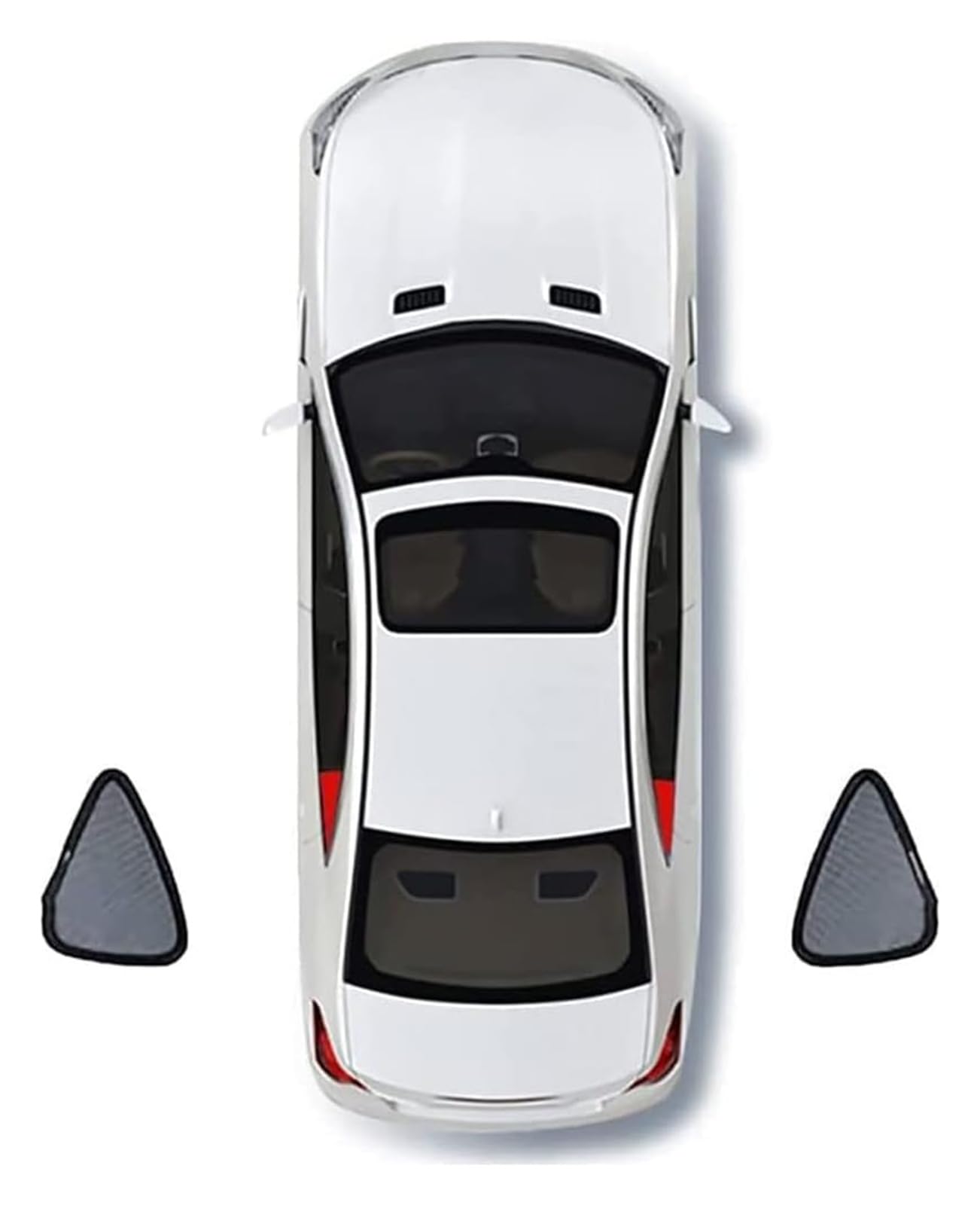 Autofenster Innen Shade Für Kia Für Cerato IV Limousine 2018-2021 Vollständige Abdeckung Sonnenschutz Seitenfenster Vorne Hinten UV-Strahlen Sichtschutz 2-teilige Türen(2pcs Triangular) von TAFASVCVMK
